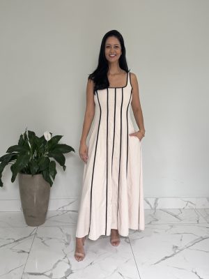 vestido melinda bege