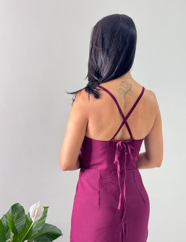 vestido brenda vinho vestido brenda vinho